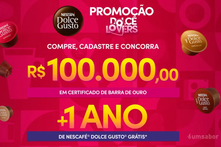 A Dolce Gusto vai sortear 100 mil reais em ouro. Descubra como participar!
