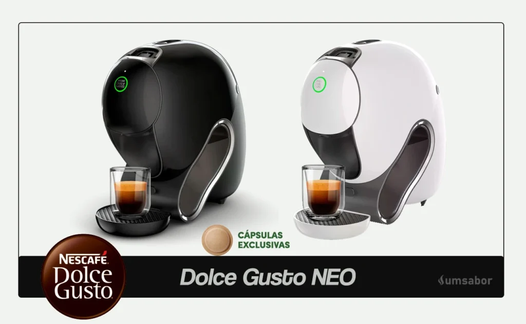 A História da Dolce Gusto: Como a Marca de Cápsulas Conquistou o Sucesso 10 A Dolce Gusto NEO está disponível em 2 (duas) cores: branca e preto.
