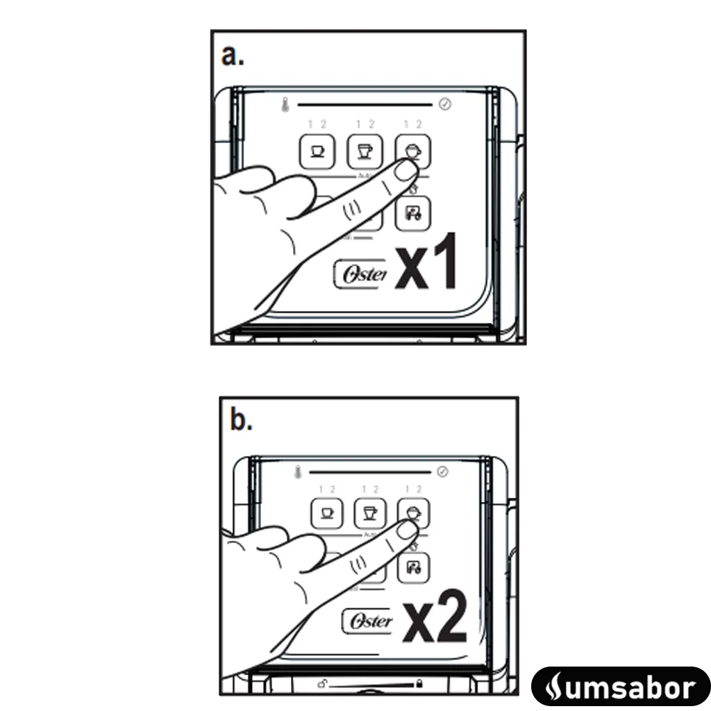 Manual Oster Primalatte Touch em Português 18 Preparando Cappuccino: Funções de Preparo