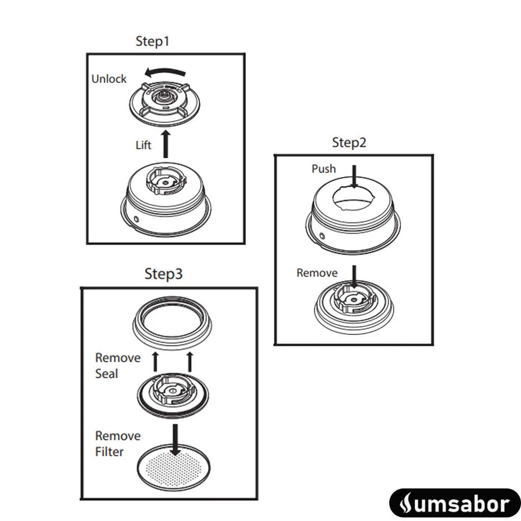 Manual Oster Primalatte Touch em Português 21 Limpeza Profunda dos Filtros