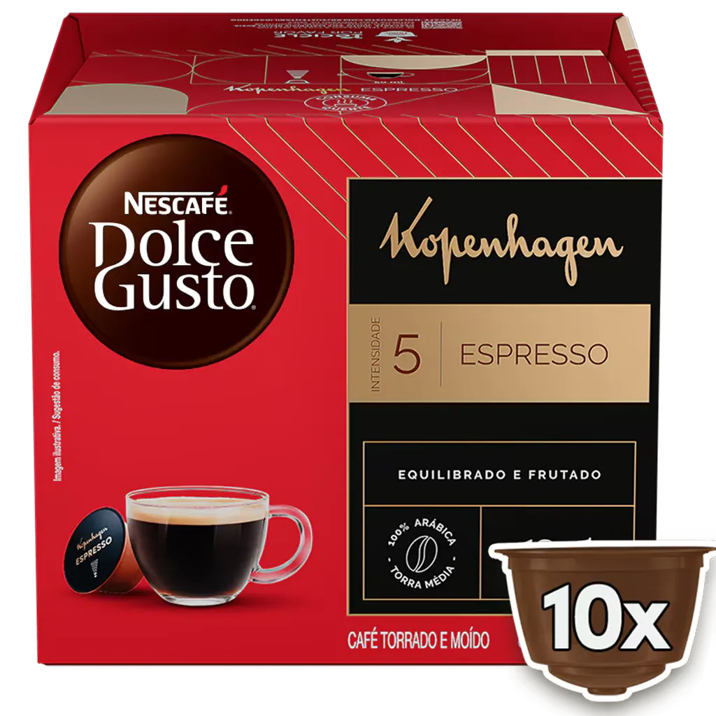 Kopenhagen Espresso e Cappuccino: NESCAFÉ Dolce Gusto e Kopenhagen elevam o luxo com 2 lançamentos imperdíveis! 3 Espresso Kopenhagen: O Ritual de Sabor em 50 ml