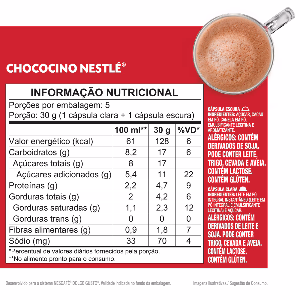 TABELA NUTRICIONAL